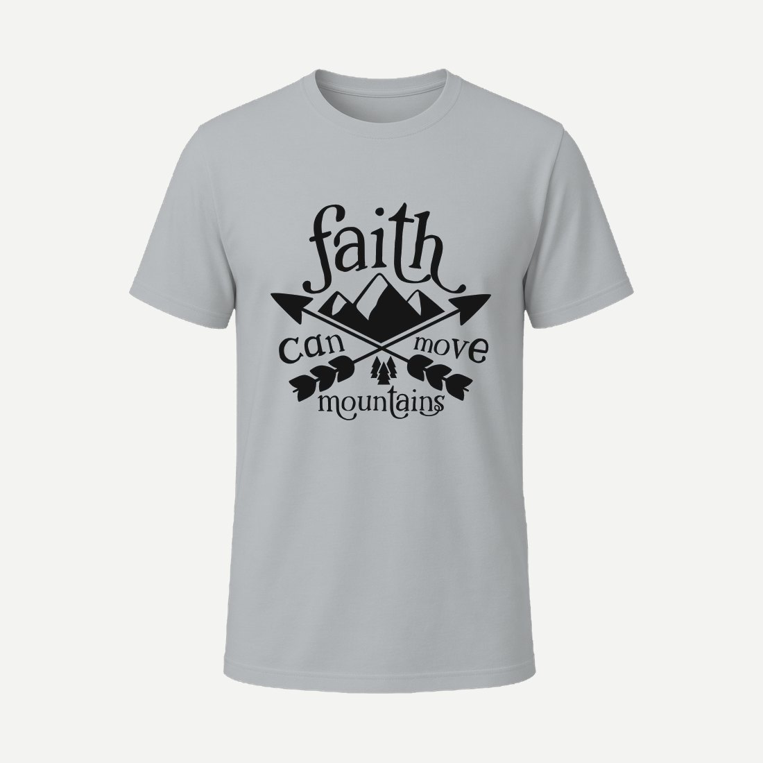 Faith Can Move Mountains Charcoal