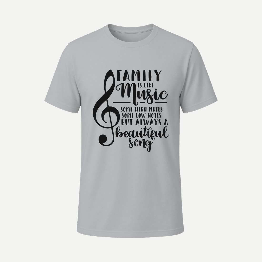Family Is Like Music Charcoal