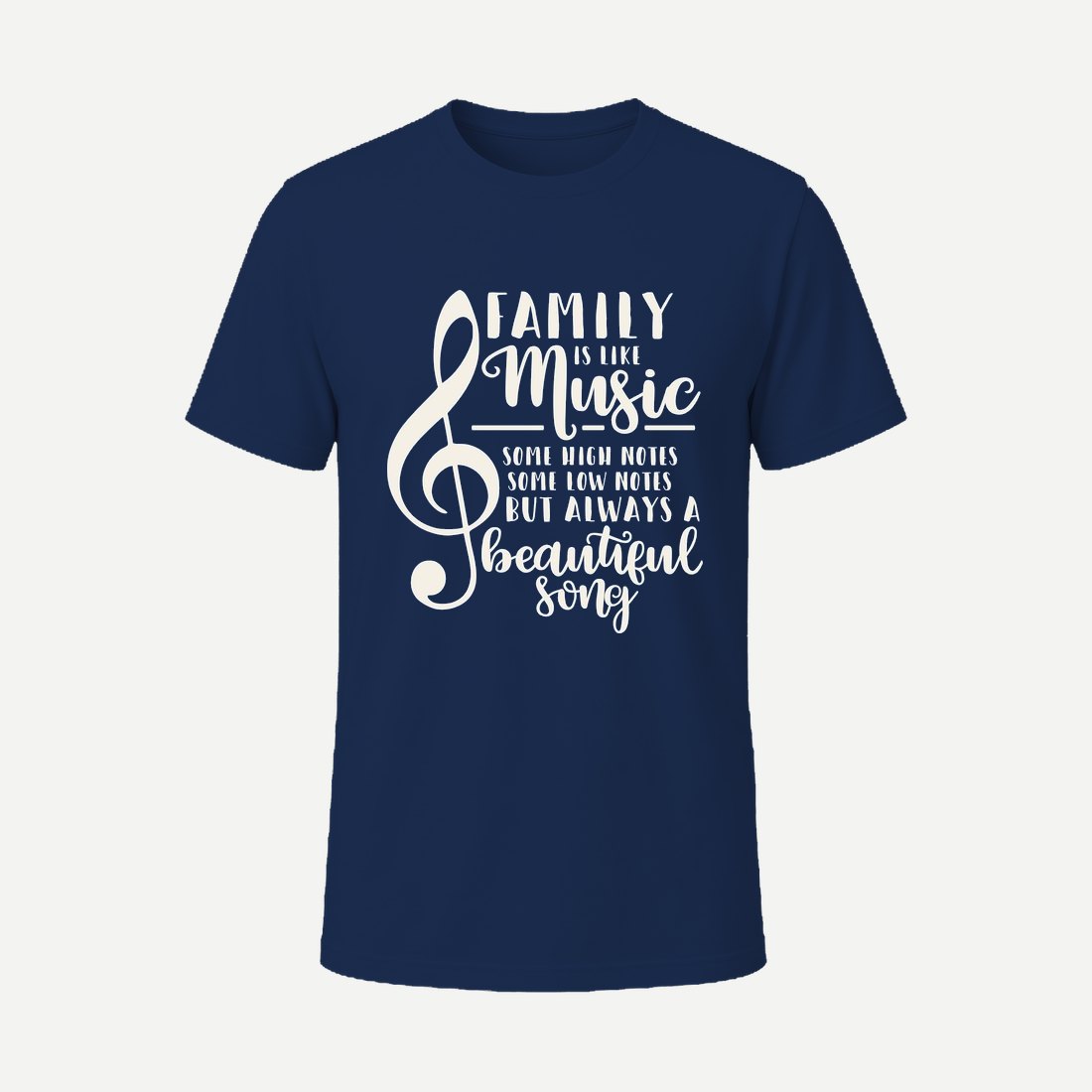 Family Is Like Music Navy