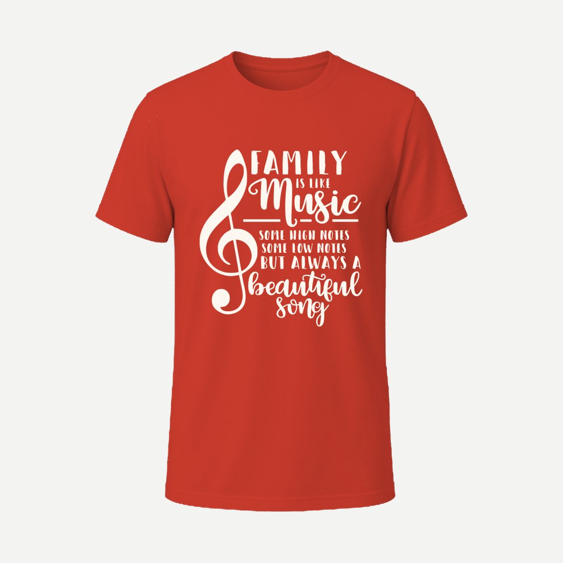 Family Is Like Music Red
