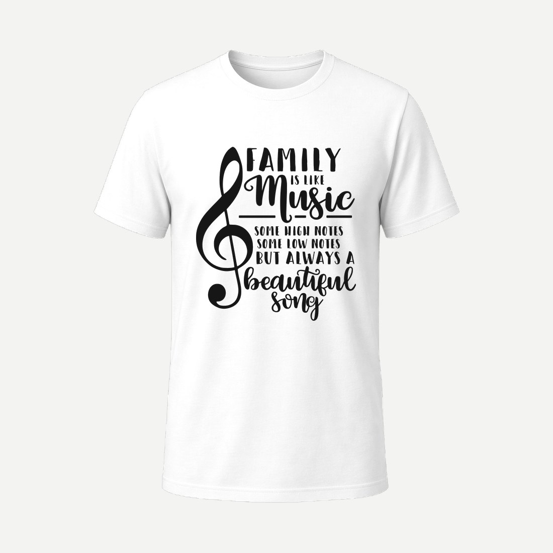 Family Is Like Music White
