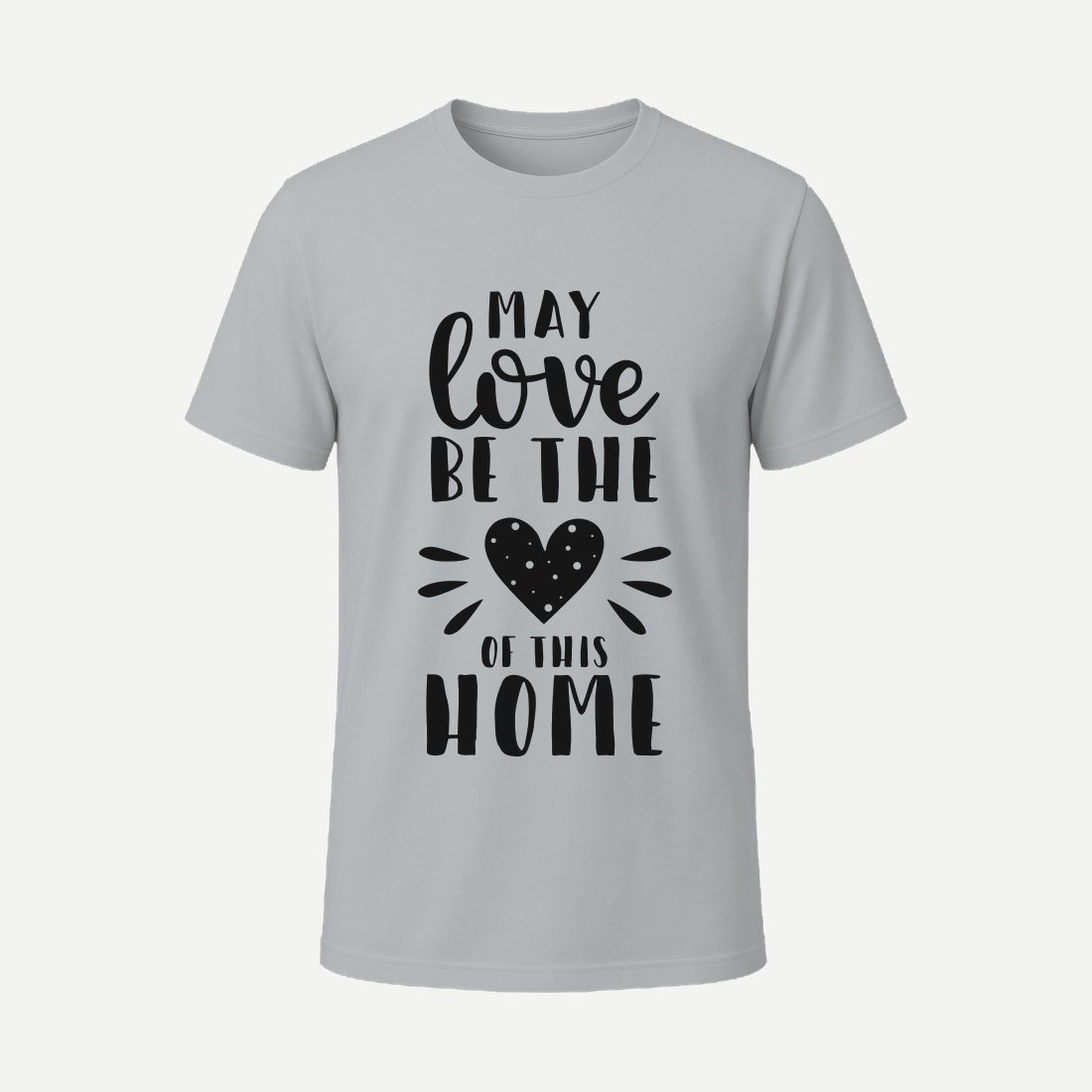 May Love Be the Heart of This Home Charcoal