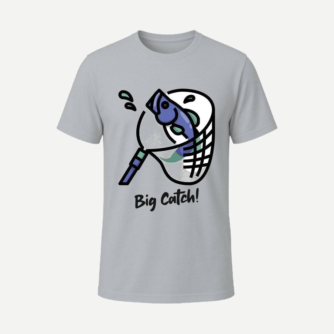 T Shirt Design Generator for a Fishing Team with Charcoal