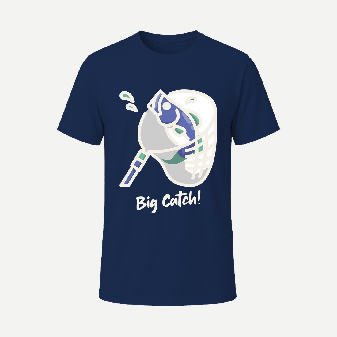 T Shirt Design Generator for a Fishing Team with Navy