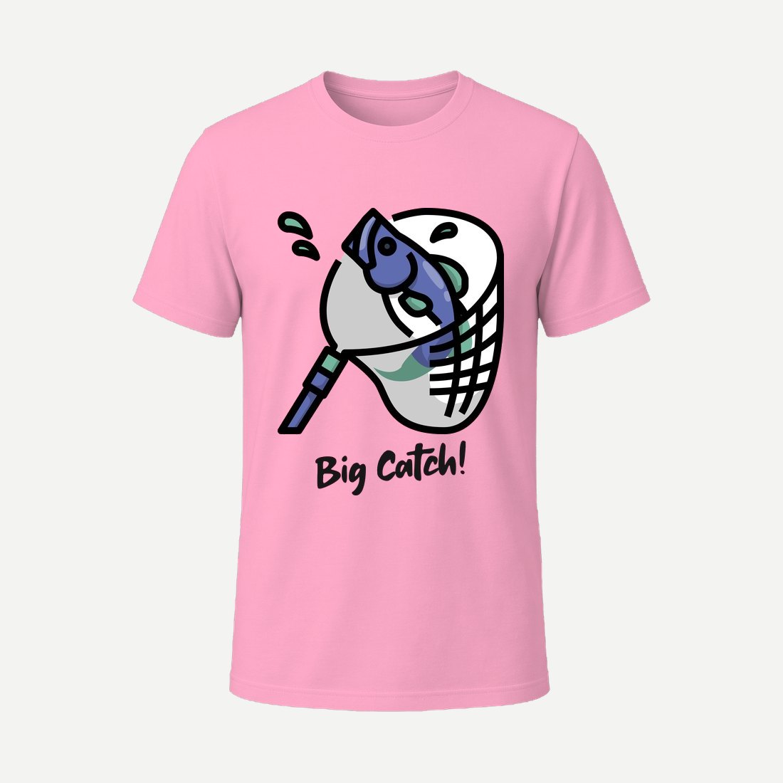 T Shirt Design Generator for a Fishing Team with Pink