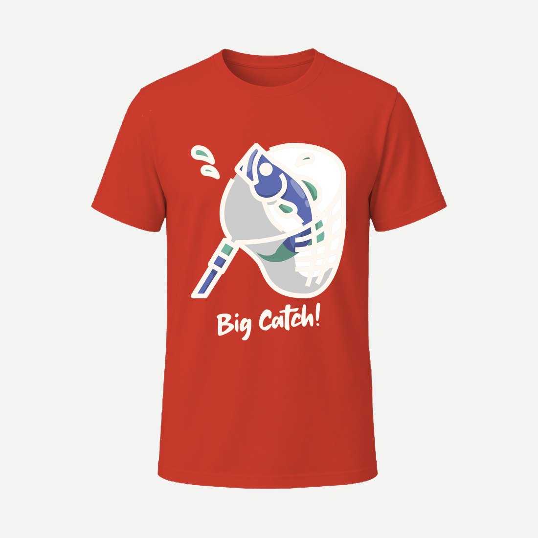 T Shirt Design Generator for a Fishing Team with Red