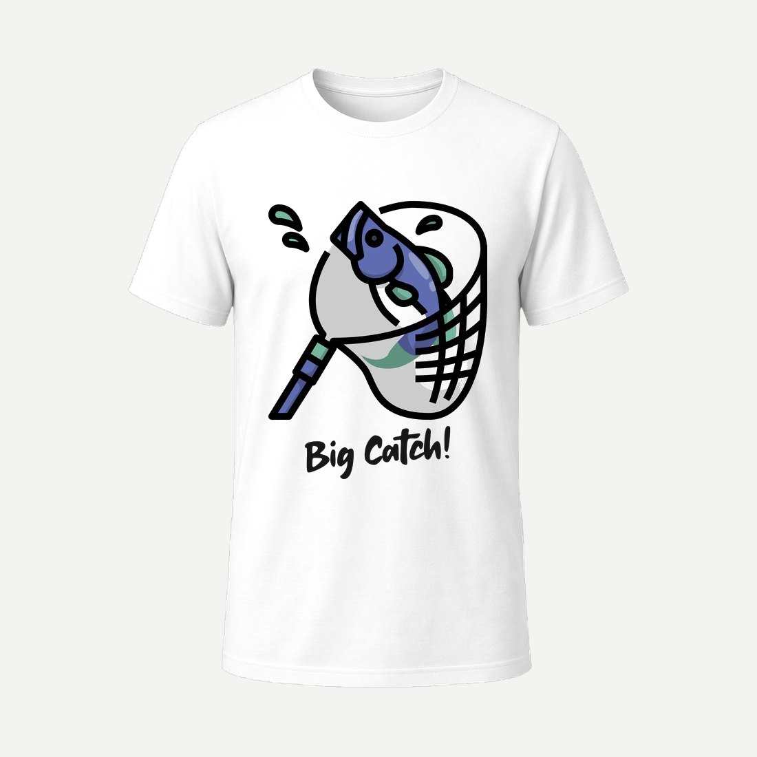T Shirt Design Generator for a Fishing Team with White