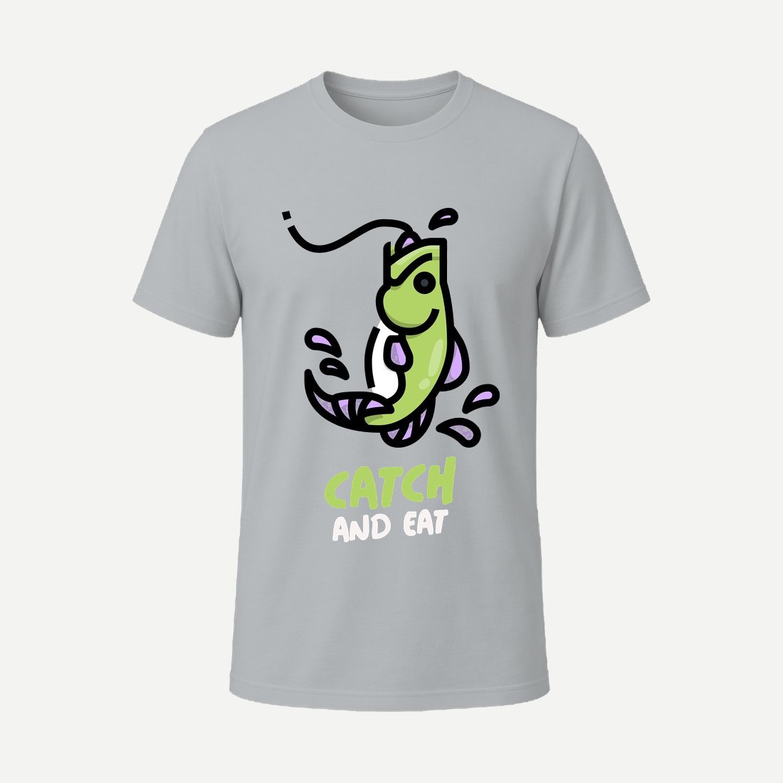 T Shirt Design Maker Featuring Fishing Graphics Charcoal
