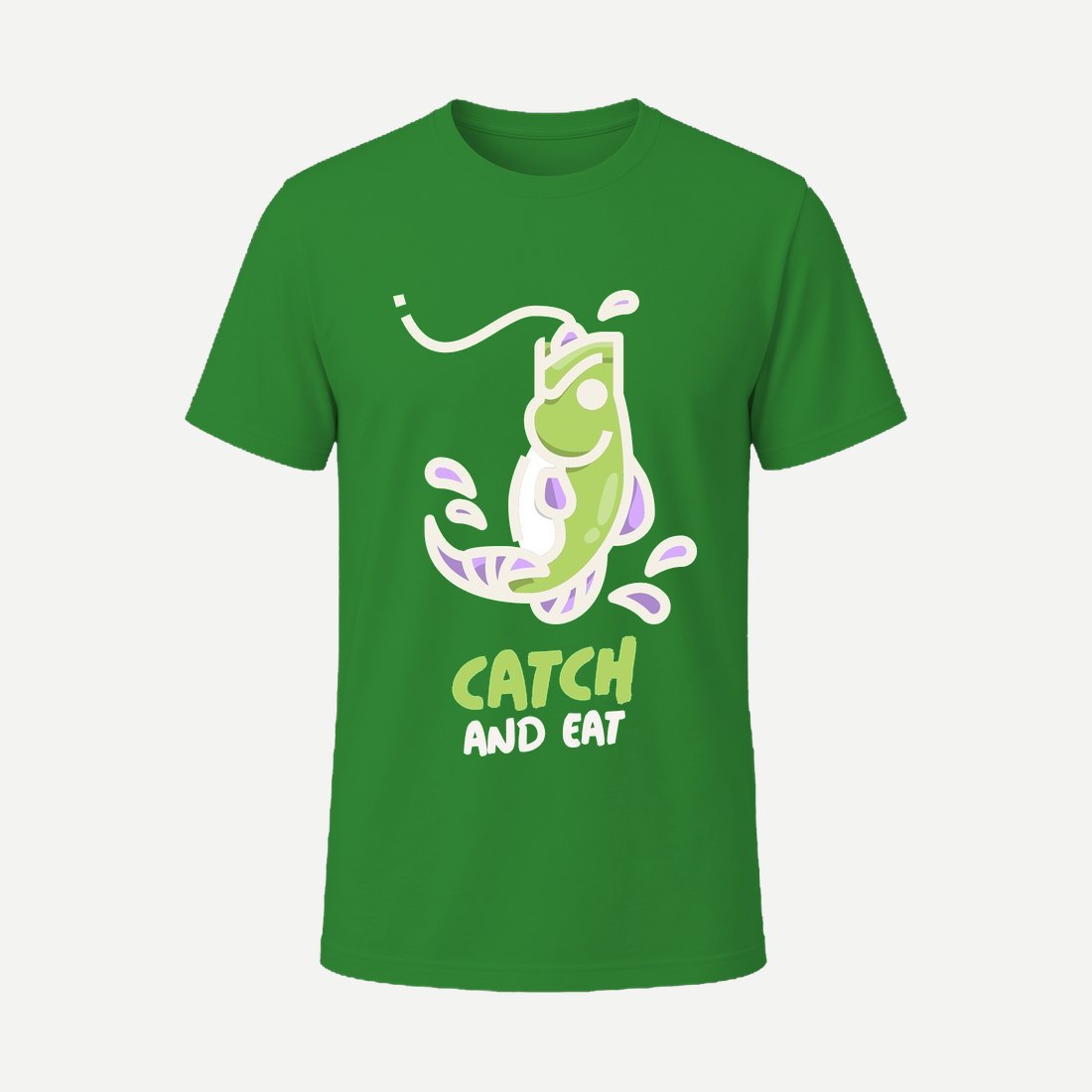 T Shirt Design Maker Featuring Fishing Graphics Green