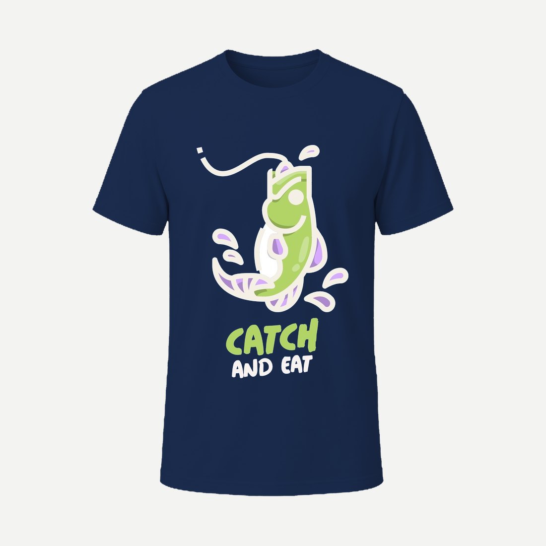 T Shirt Design Maker Featuring Fishing Graphics Navy