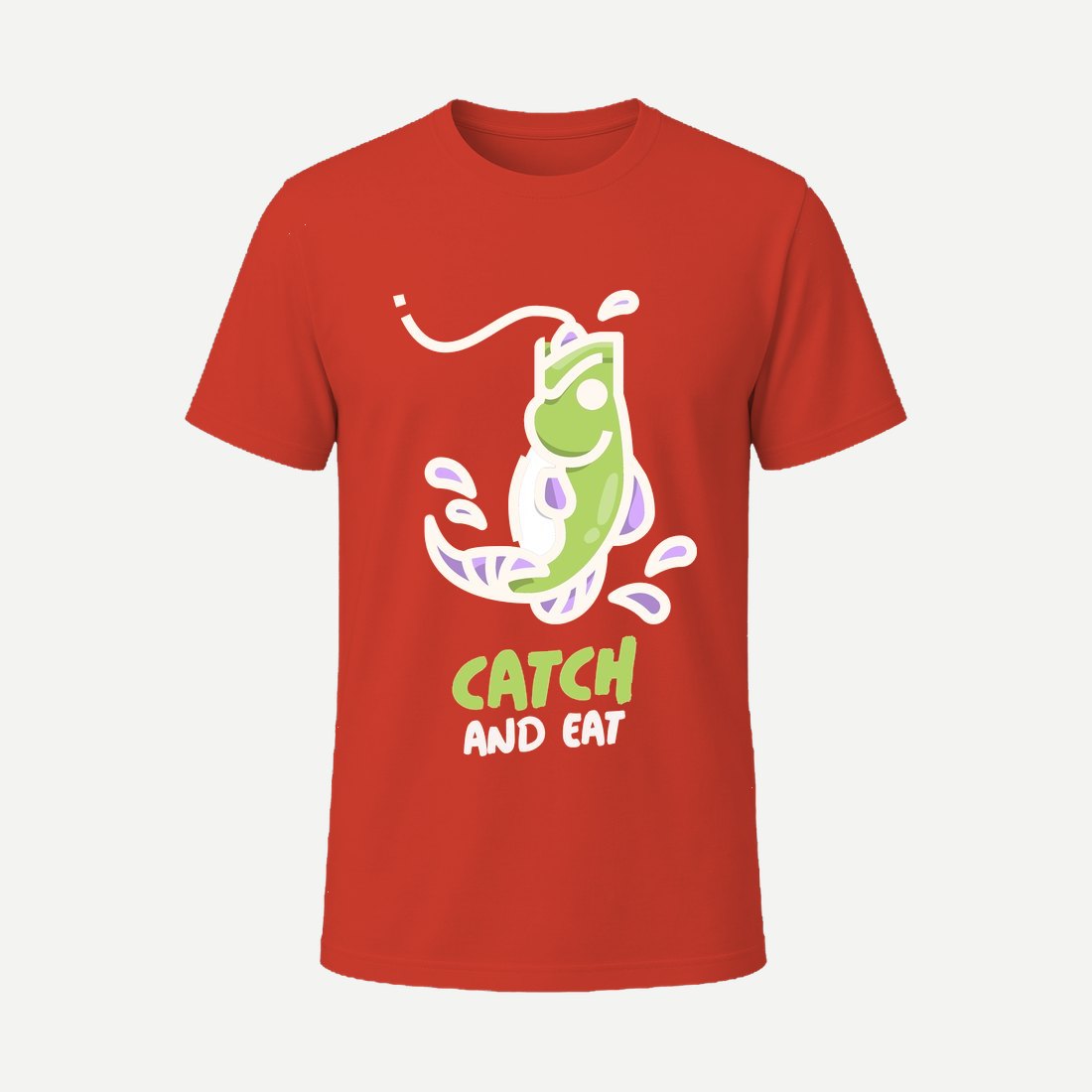 T Shirt Design Maker Featuring Fishing Graphics Red