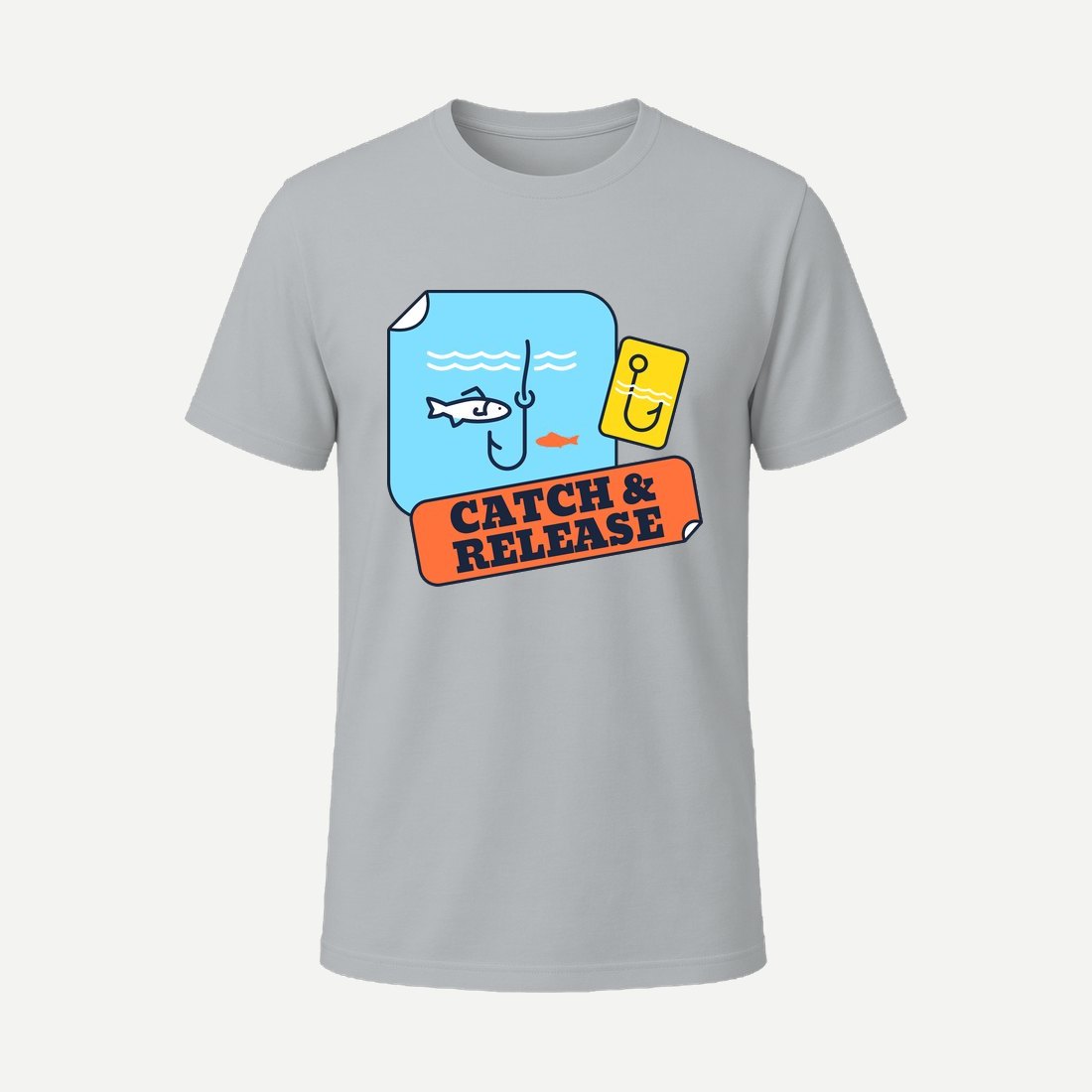 T Shirt Design Template for Fishing Enthusiasts Charcoal