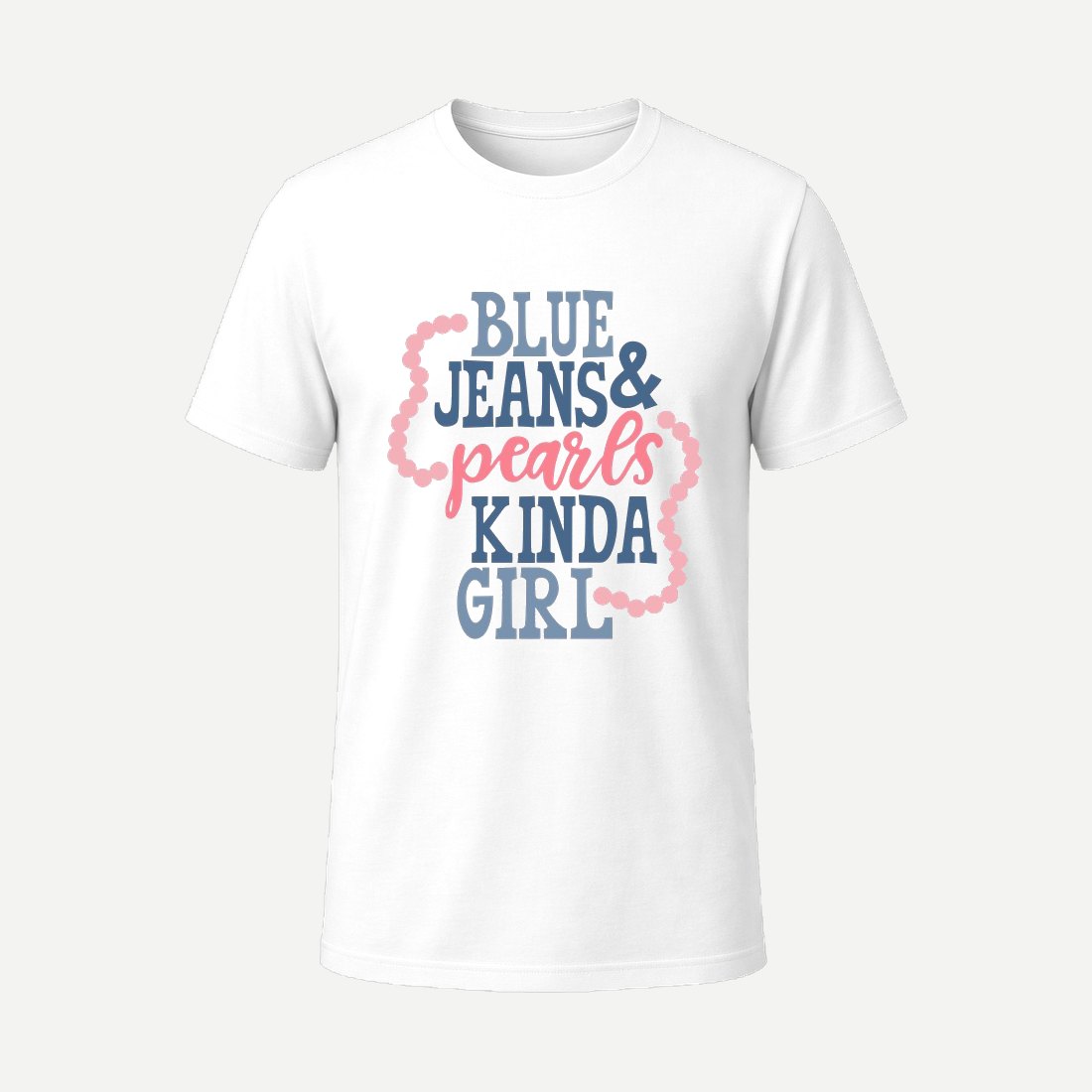Blue Jeans and Pearls White