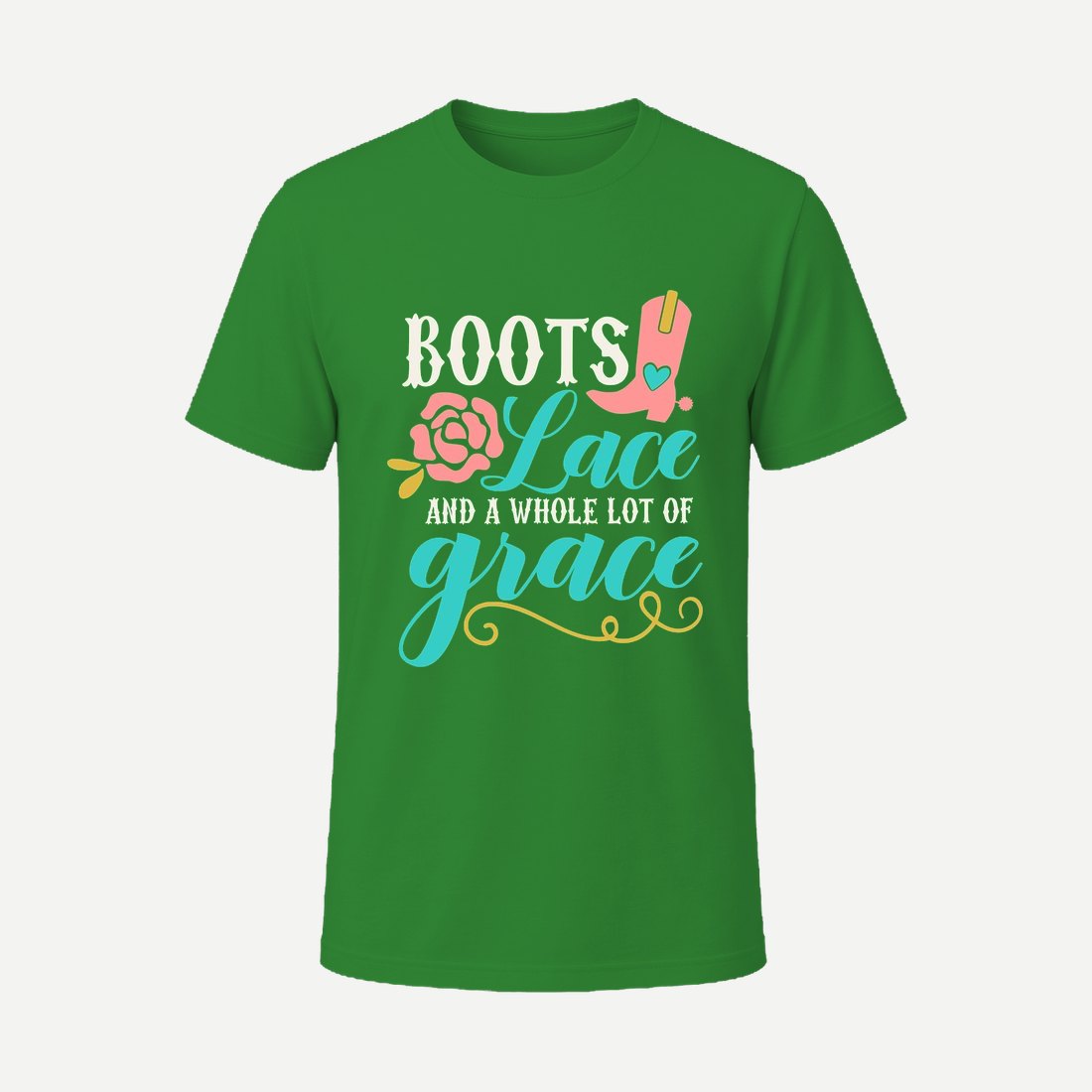Boots Lace and a Whole Lot of Grace Green