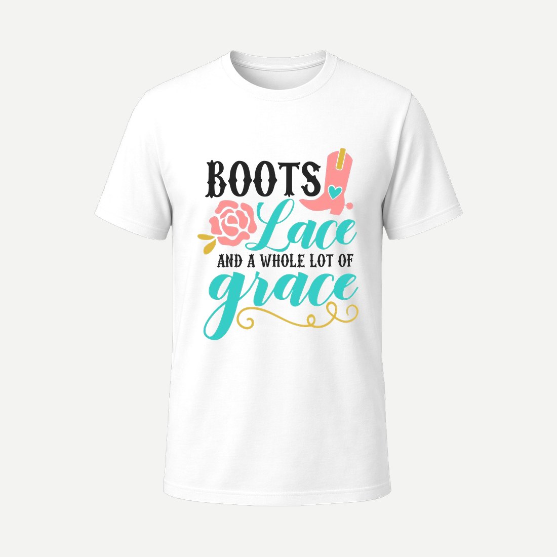 Boots Lace and a Whole Lot of Grace White