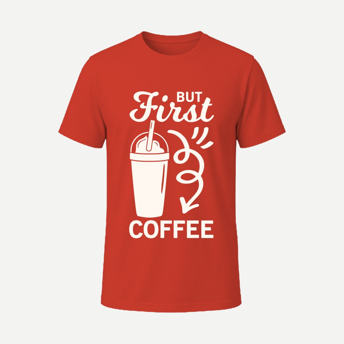 But First Coffee Red