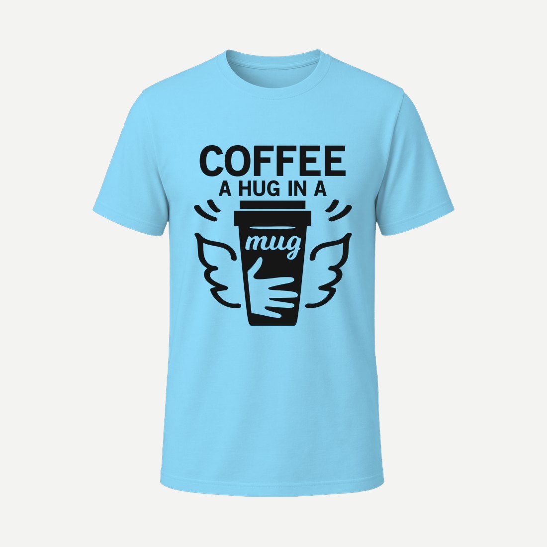Coffee a Hug in a Mug Sky Blue
