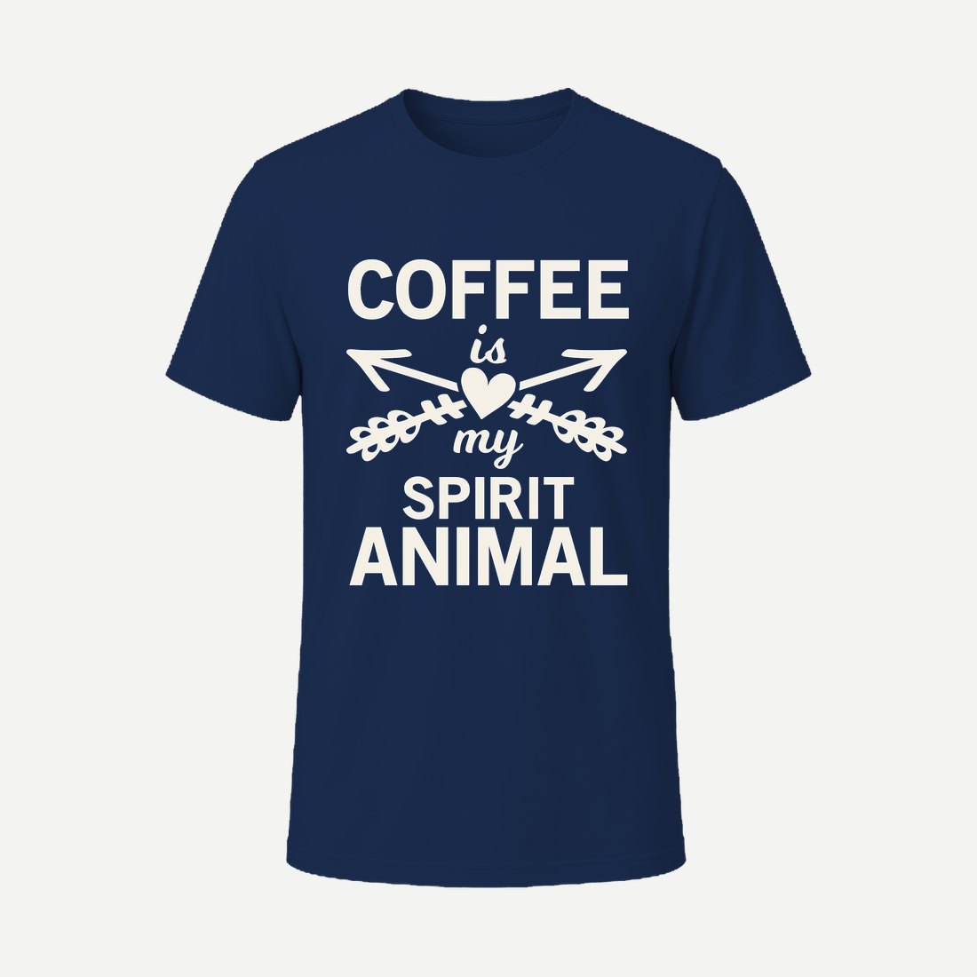 Coffee Is My Spirit Animal Navy