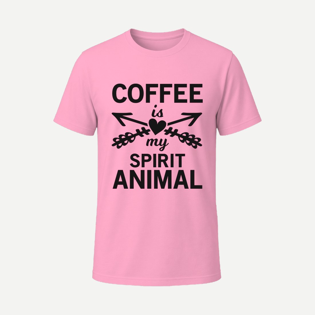 Coffee Is My Spirit Animal Pink