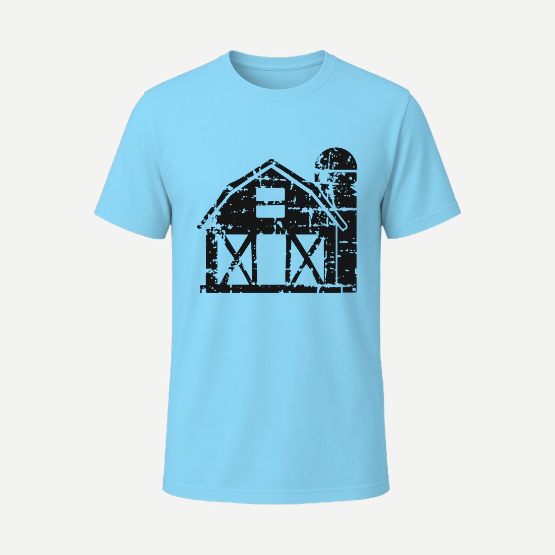 Distressed Barn Sky Blue