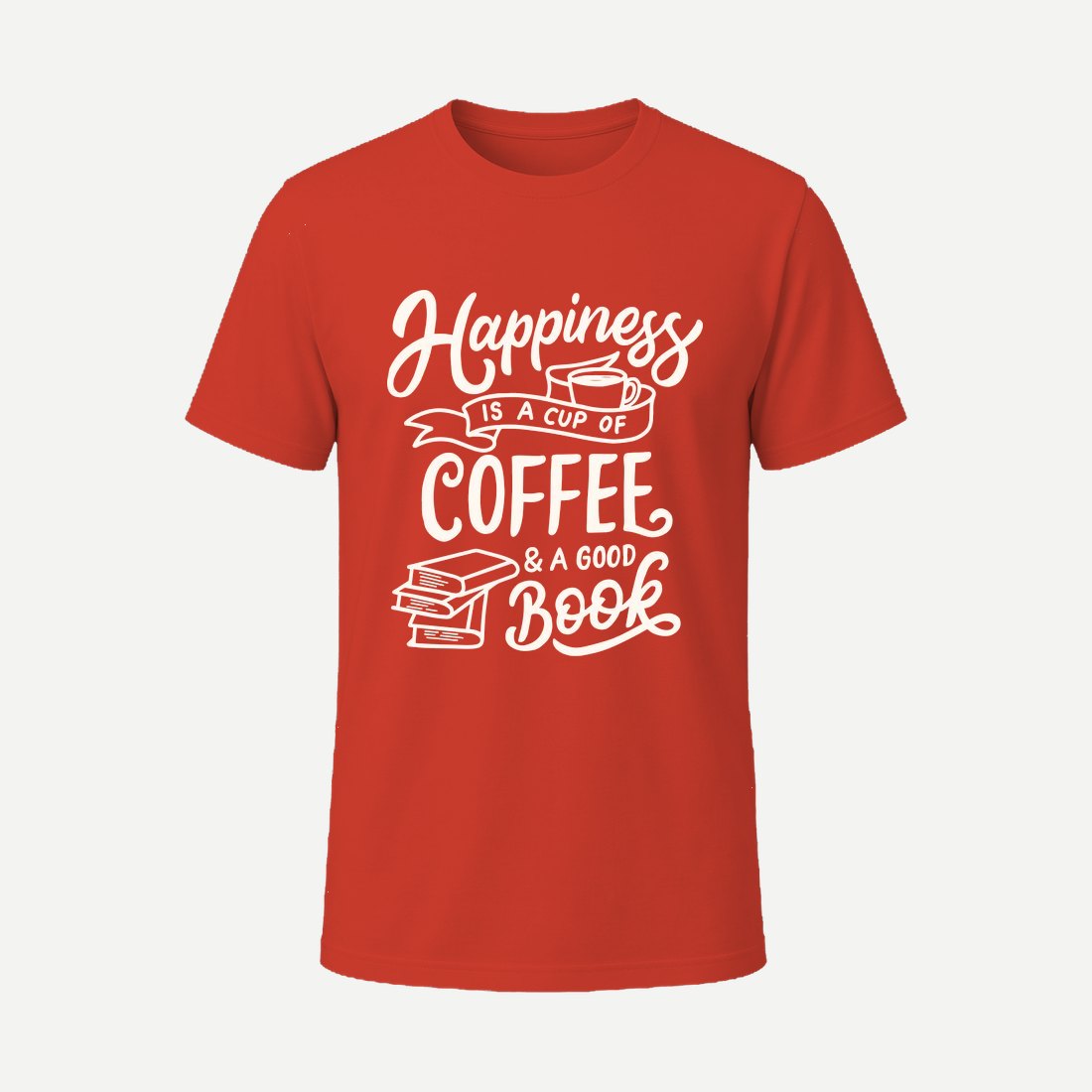 Happiness Is a Cup of Coffee Red