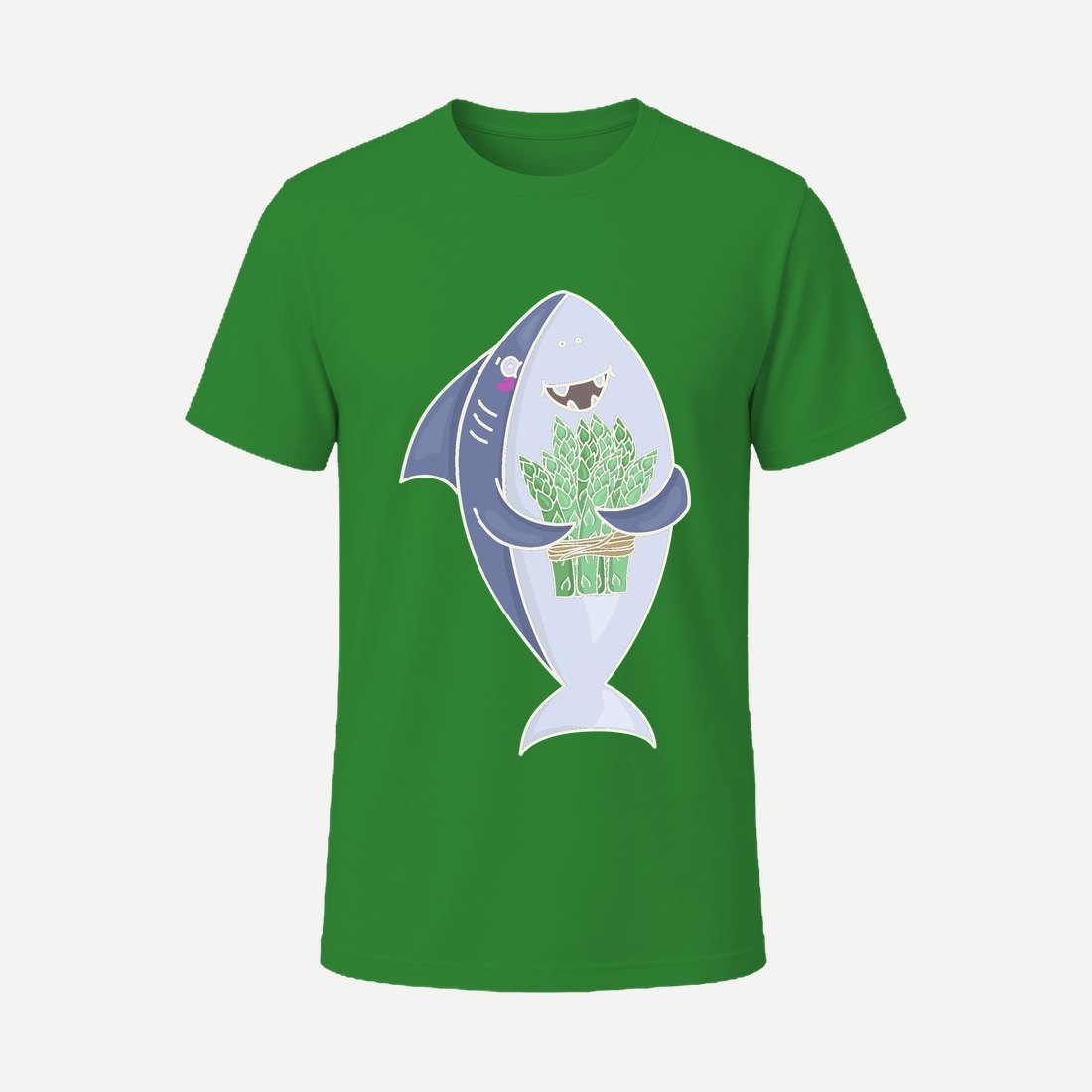 With Asparagus Green