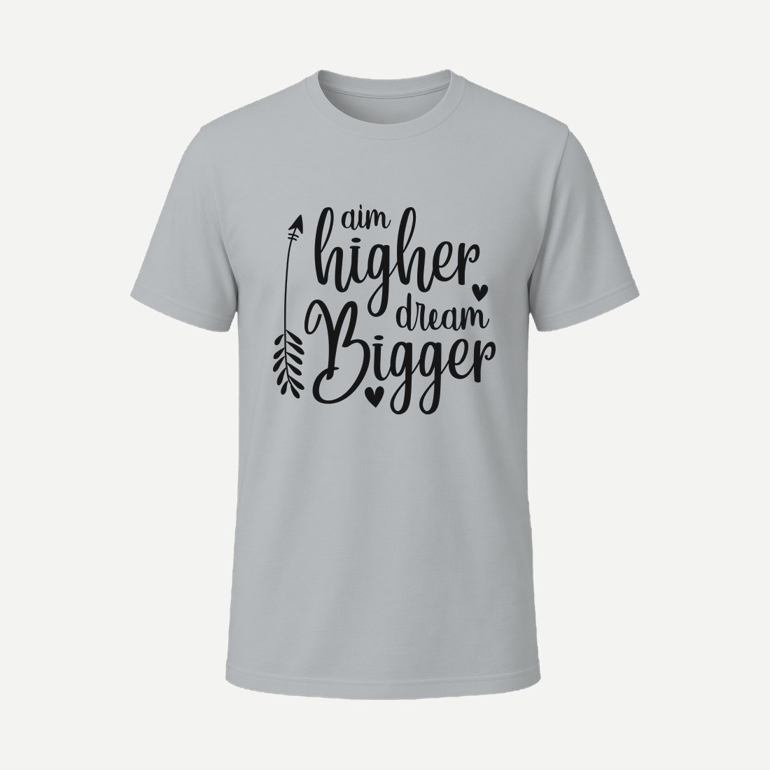 Aim Higher Dream Bigger 01 Charcoal