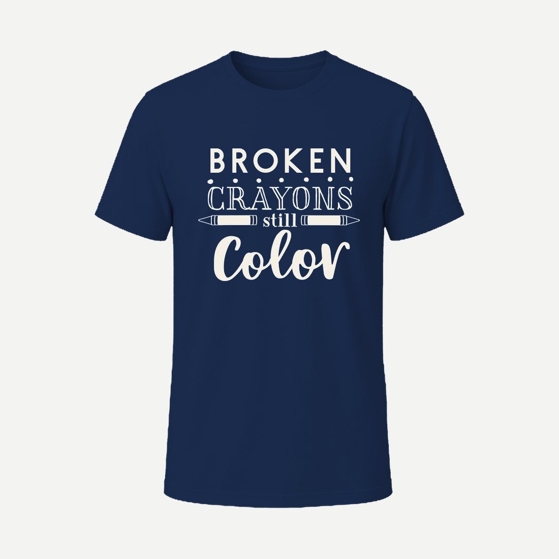 Broken Crayongs Navy