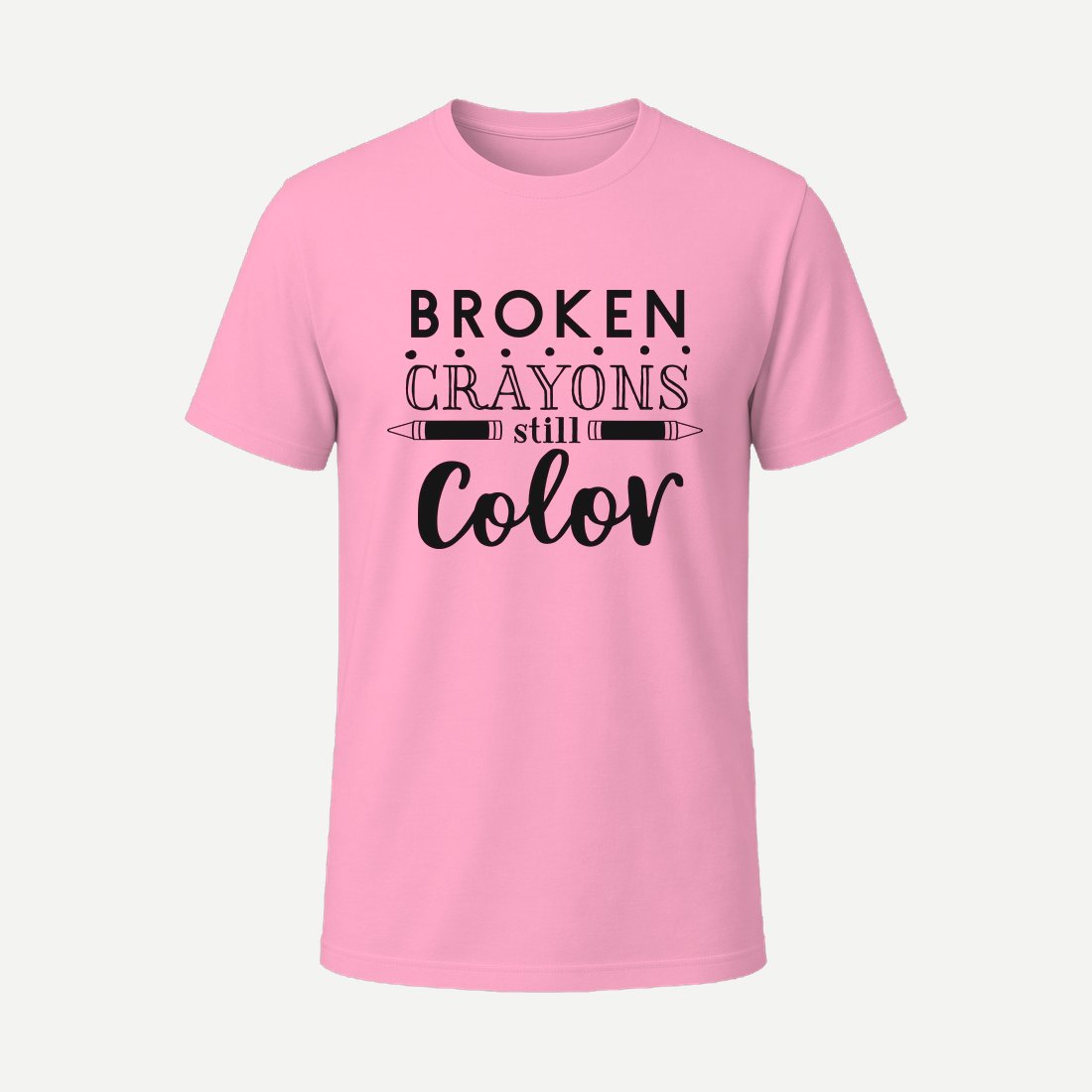 Broken Crayongs Pink