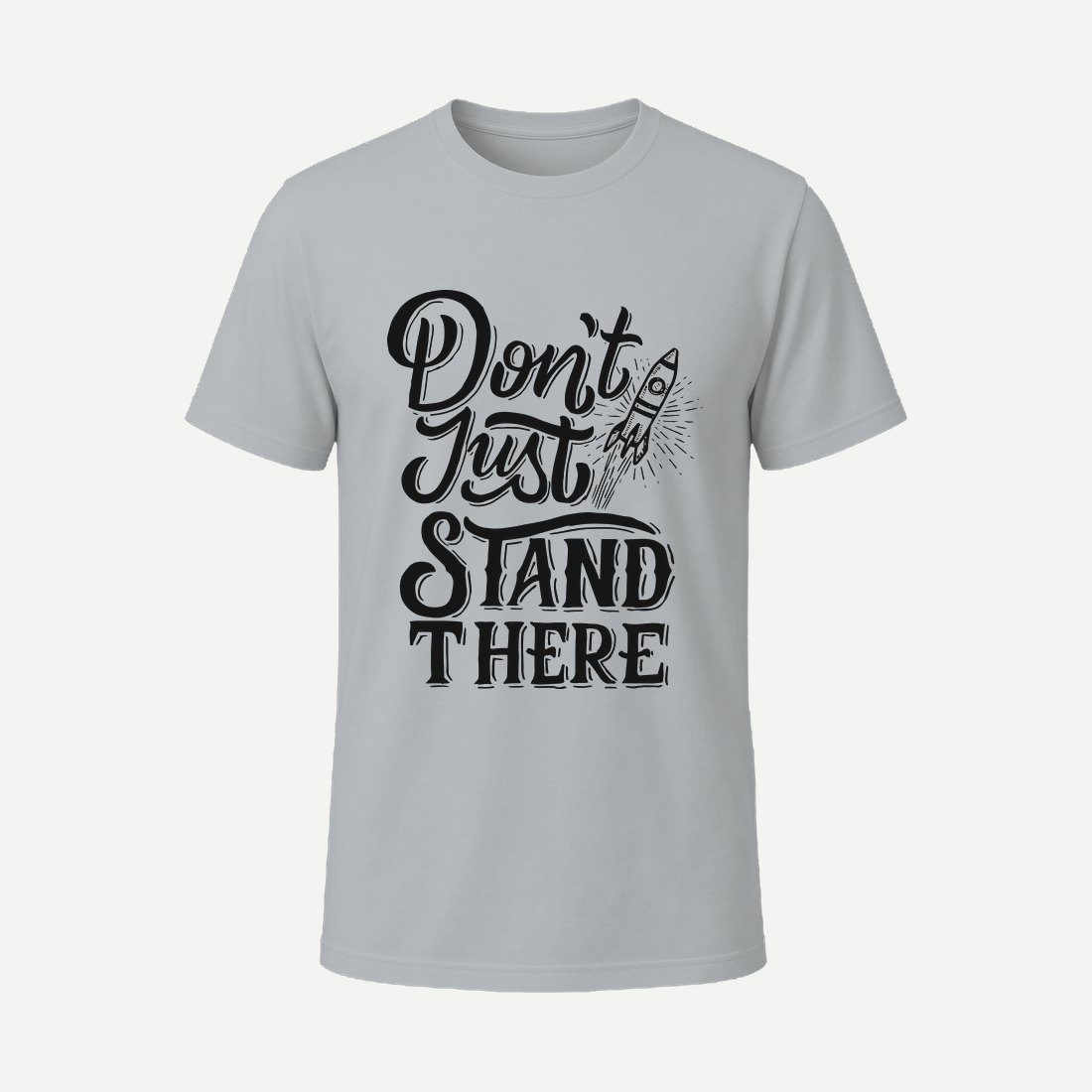 Dont Just Stand White Charcoal