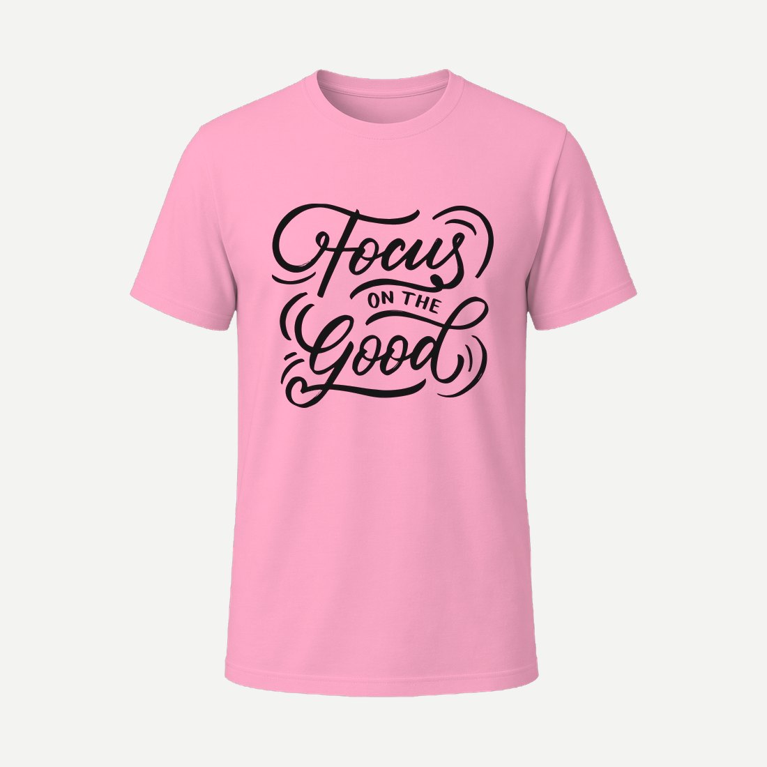 Focus on the Good Quotes Pink