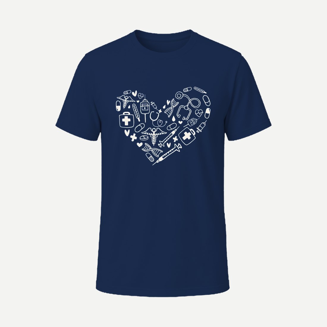 Heart Shape 01 Navy