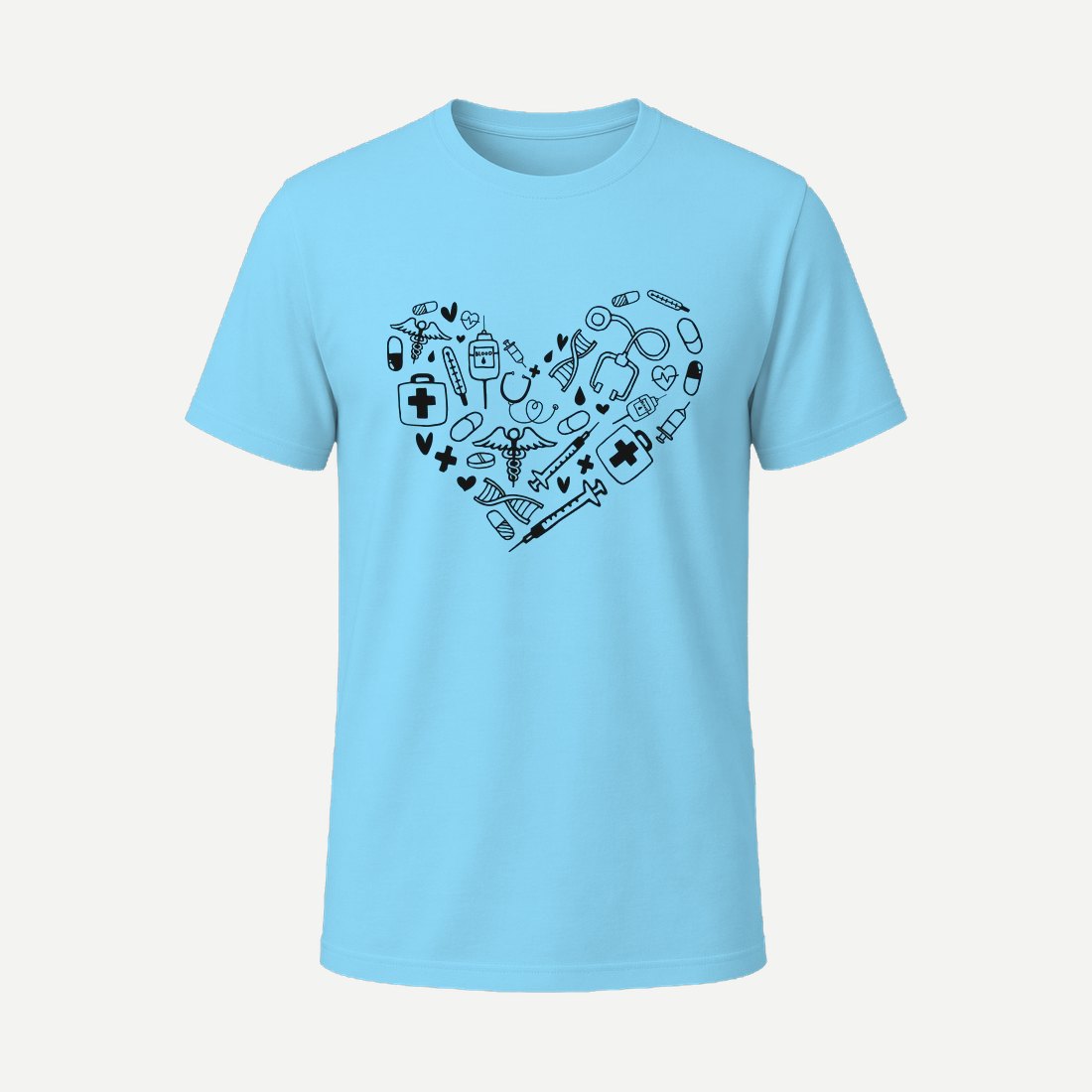 Heart Shape 01 Sky Blue