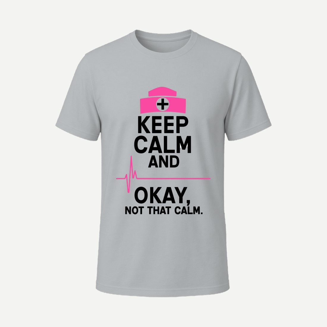 Keep Calm Nurse 0 5x Charcoal