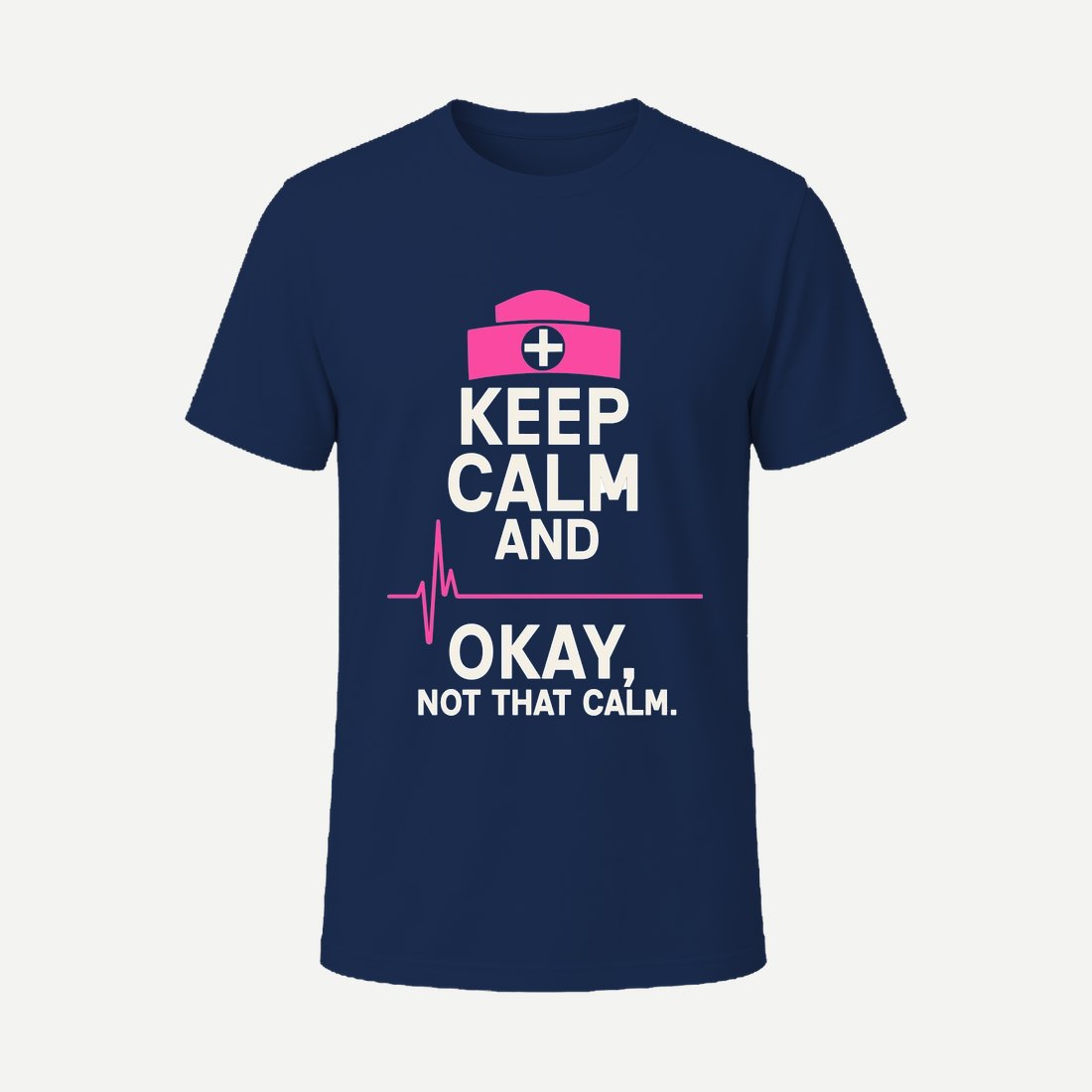 Keep Calm Nurse 0 5x Navy