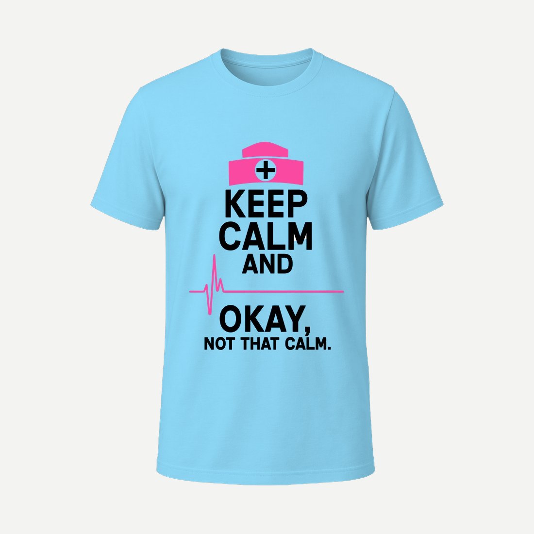 Keep Calm Nurse 0 5x Sky Blue