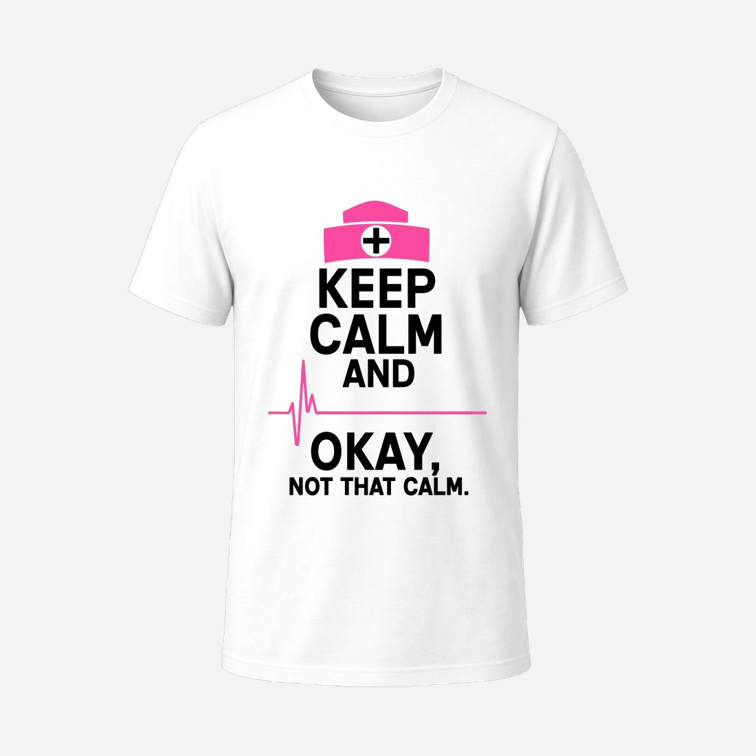 Keep Calm Nurse 0 5x White