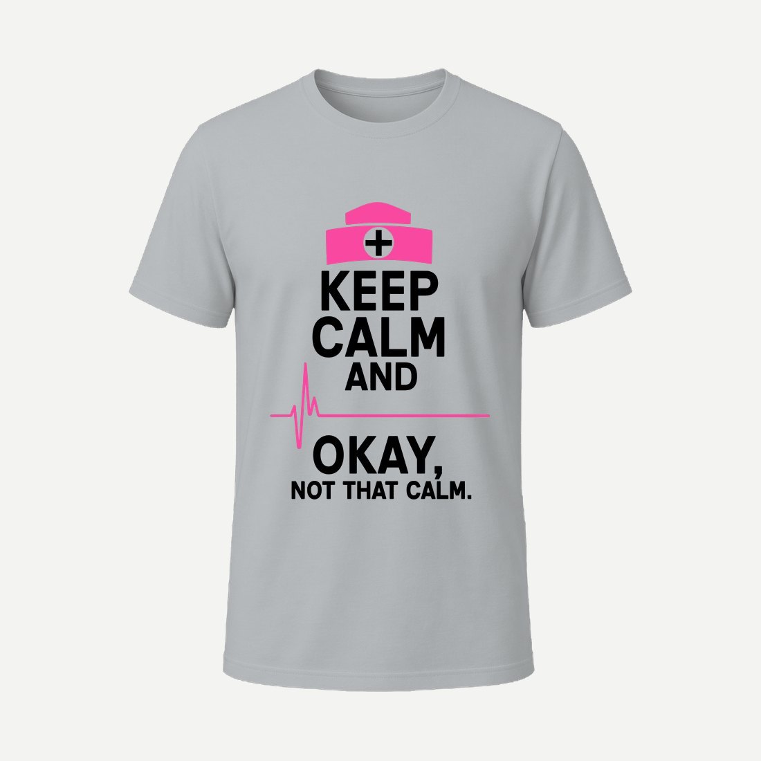 Keep Calm Nurse Charcoal