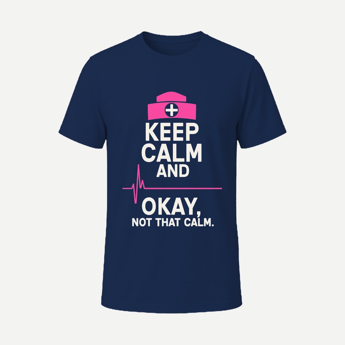 Keep Calm Nurse Navy