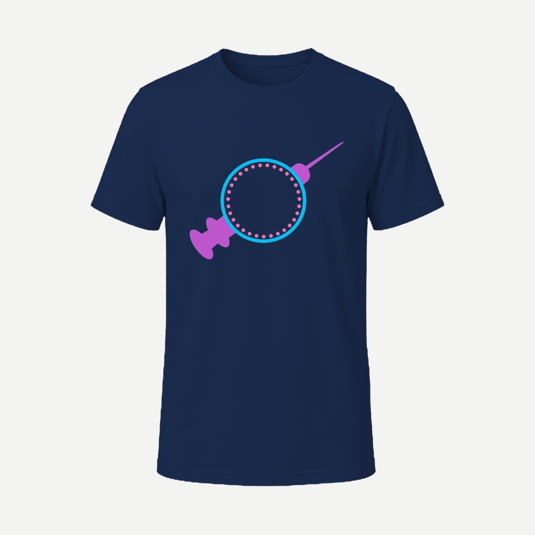 Nurse Monogram 10 Navy