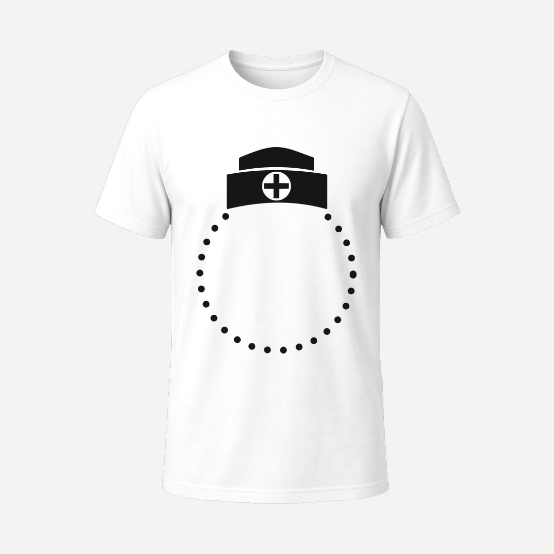 Nurse Monogram 3 White