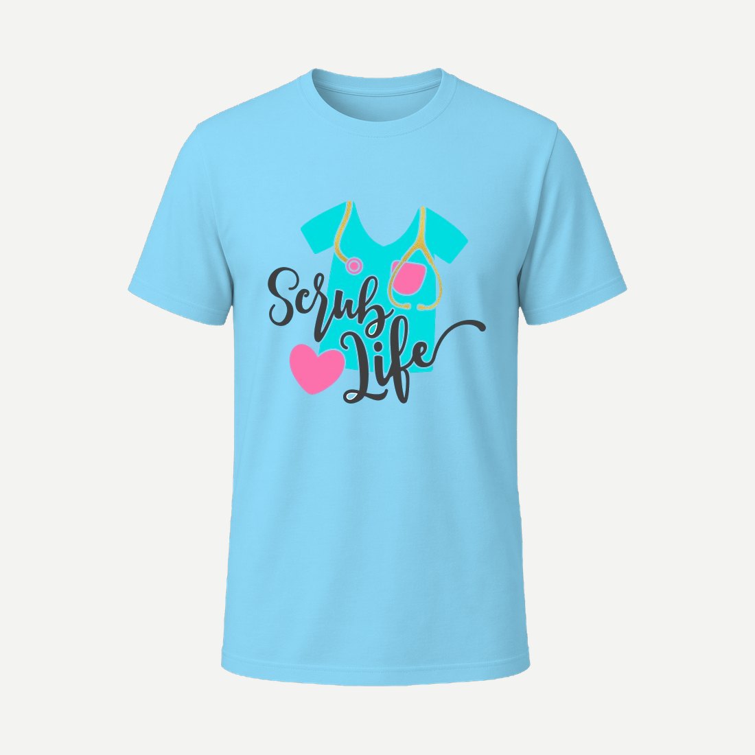 Scrub Life Sky Blue