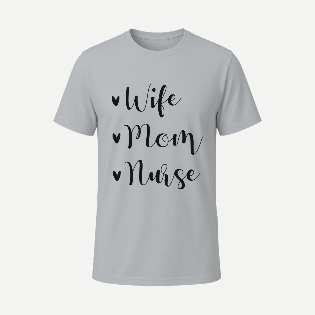 Wife Mom Nurse 01 Charcoal
