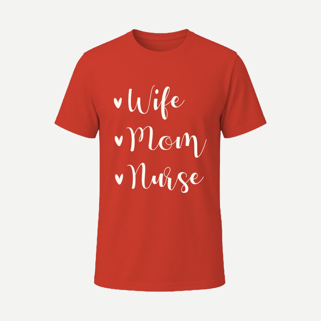 Wife Mom Nurse 01 Red