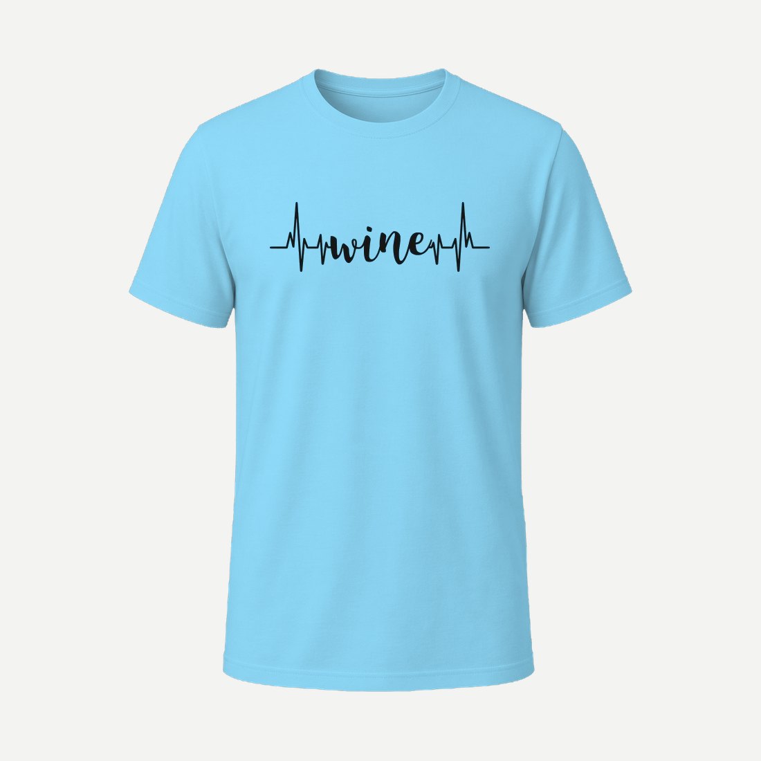 Wine Heartbeat Sky Blue