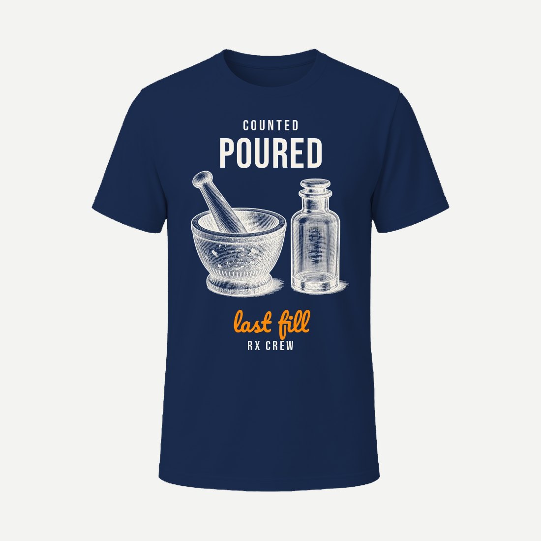 Counted And Poured Navy