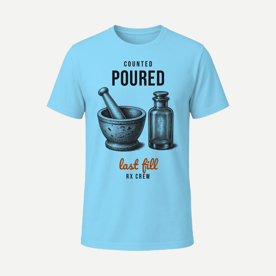 Counted And Poured Sky Blue