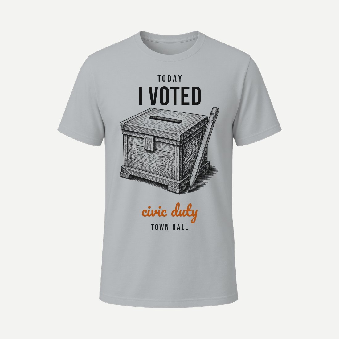 I Voted Charcoal