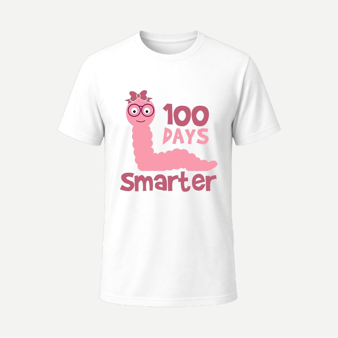 Days Smarter Svg Girl White