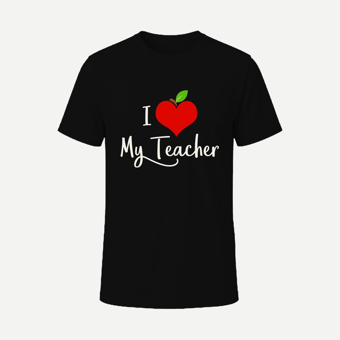 Apple Heart I Love My Teacher